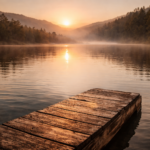 dock:lake